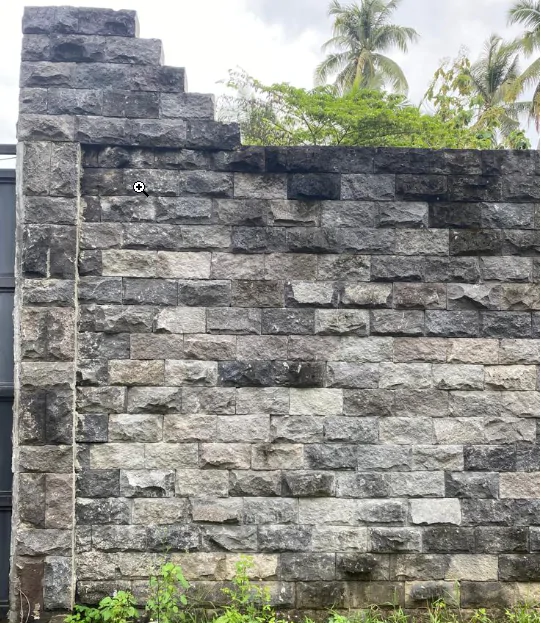  Product image 3 of the product “Black Lava Stone Wall tiles, Quality for local market, Size approx. 20 x 20 cm (0,04m²) Price per 1 m² / 25pcs. ”